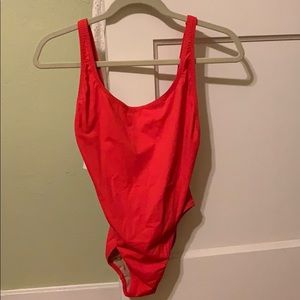 J Crew Plunging Scoop Neck One-Piece Suit